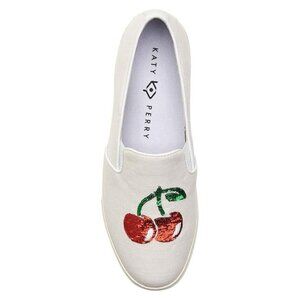 Katy Perry Women's Cream The Kerry Canvas Sneakers Size 10M